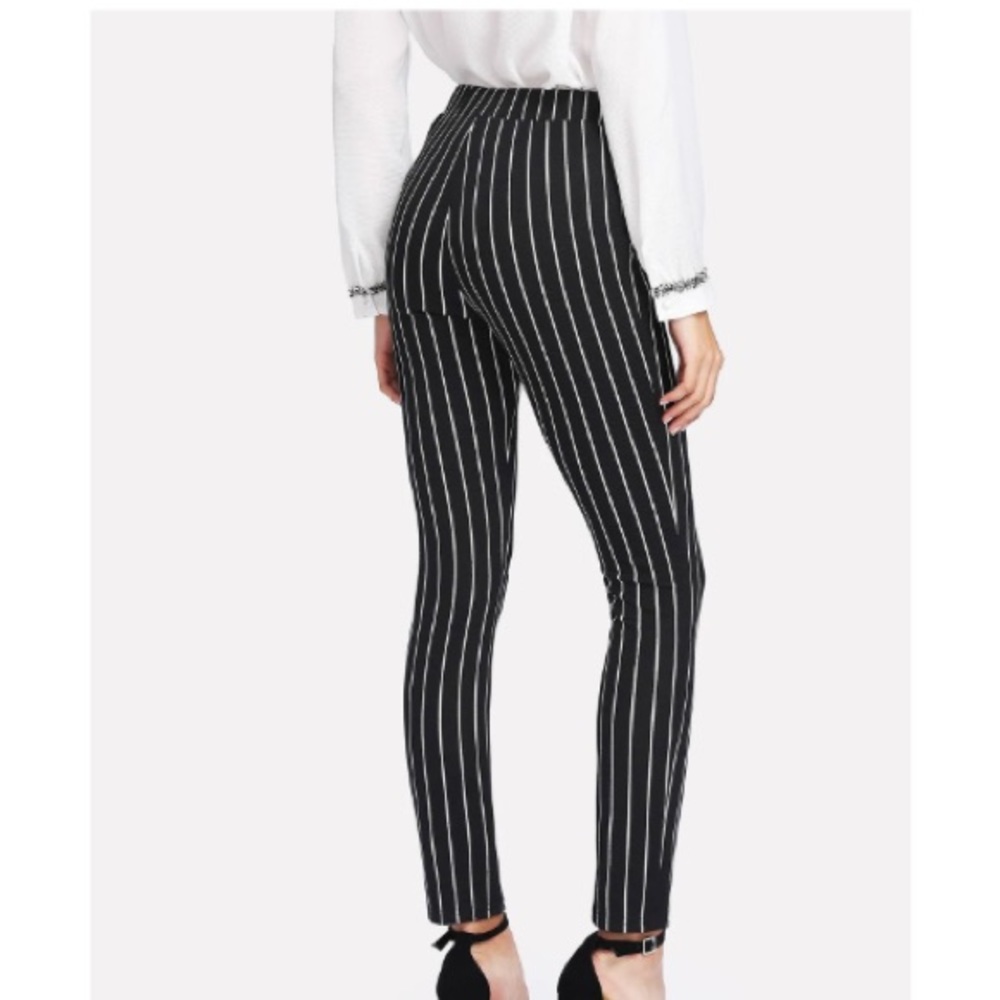 MOVING SALE | Black & White Pinstripe Slacks
